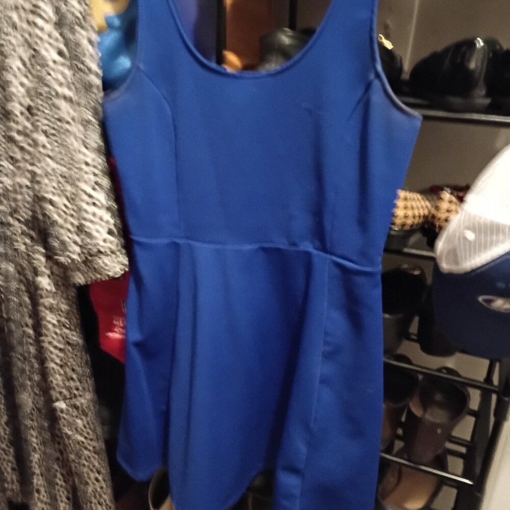 Royal Blue Mini Dress